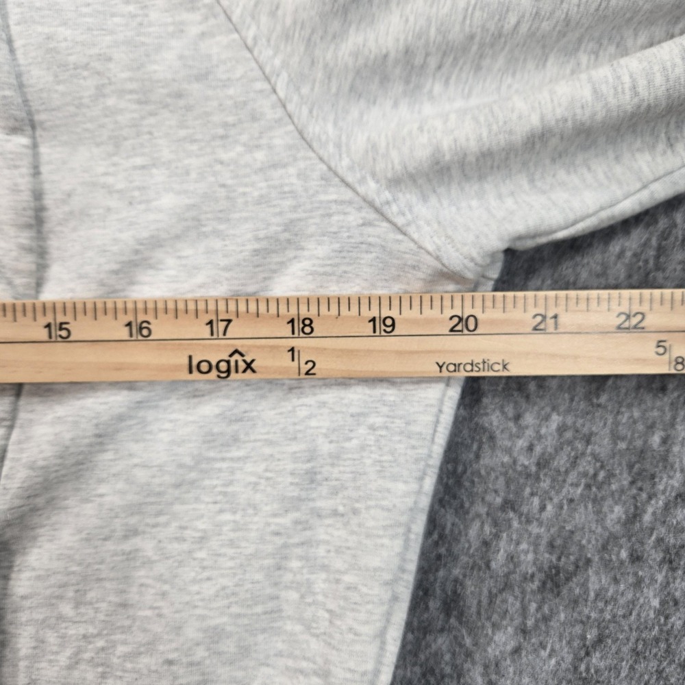 Lululemon Hoodie Womens Medium Gray Thumbhole Fleece Pullover Sweatshirt Pockets - Picture 4 of 7